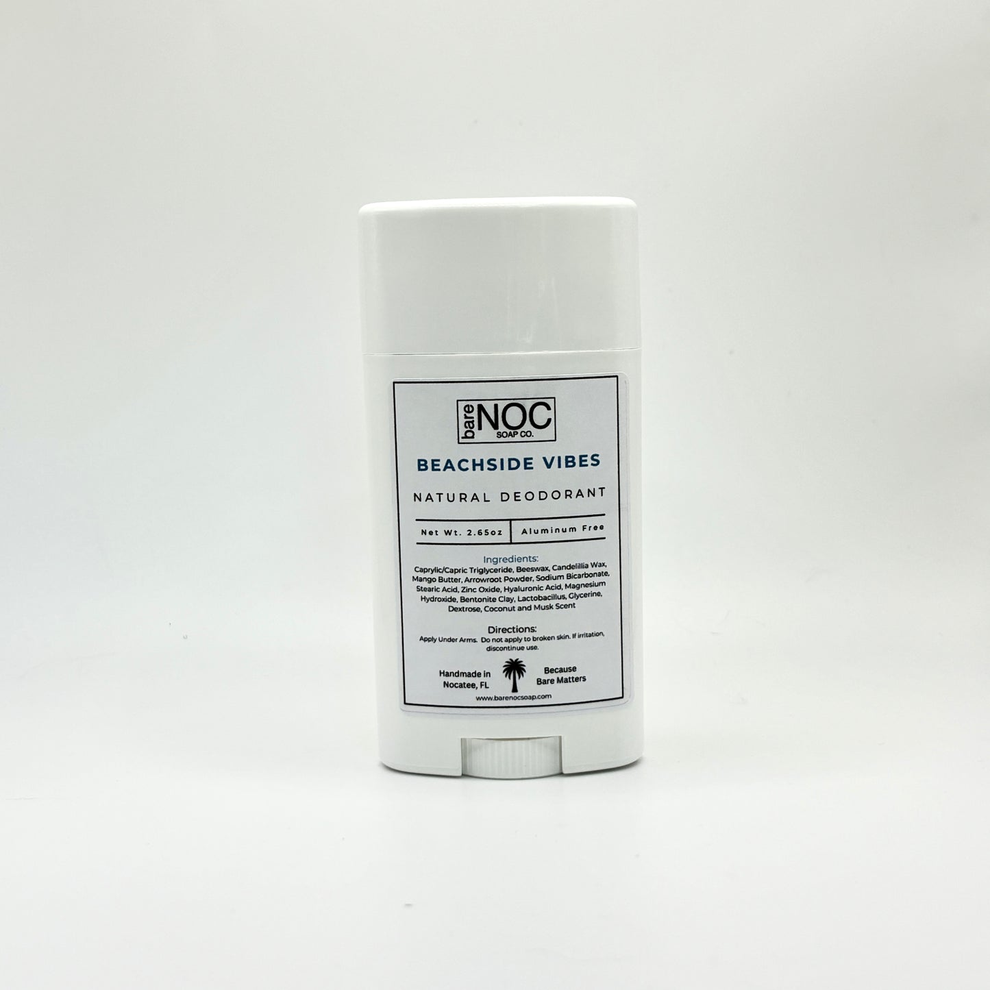 Beachside Vibes Natural Deodorant – Coconut Musk Scent, Aluminum-Free Freshness