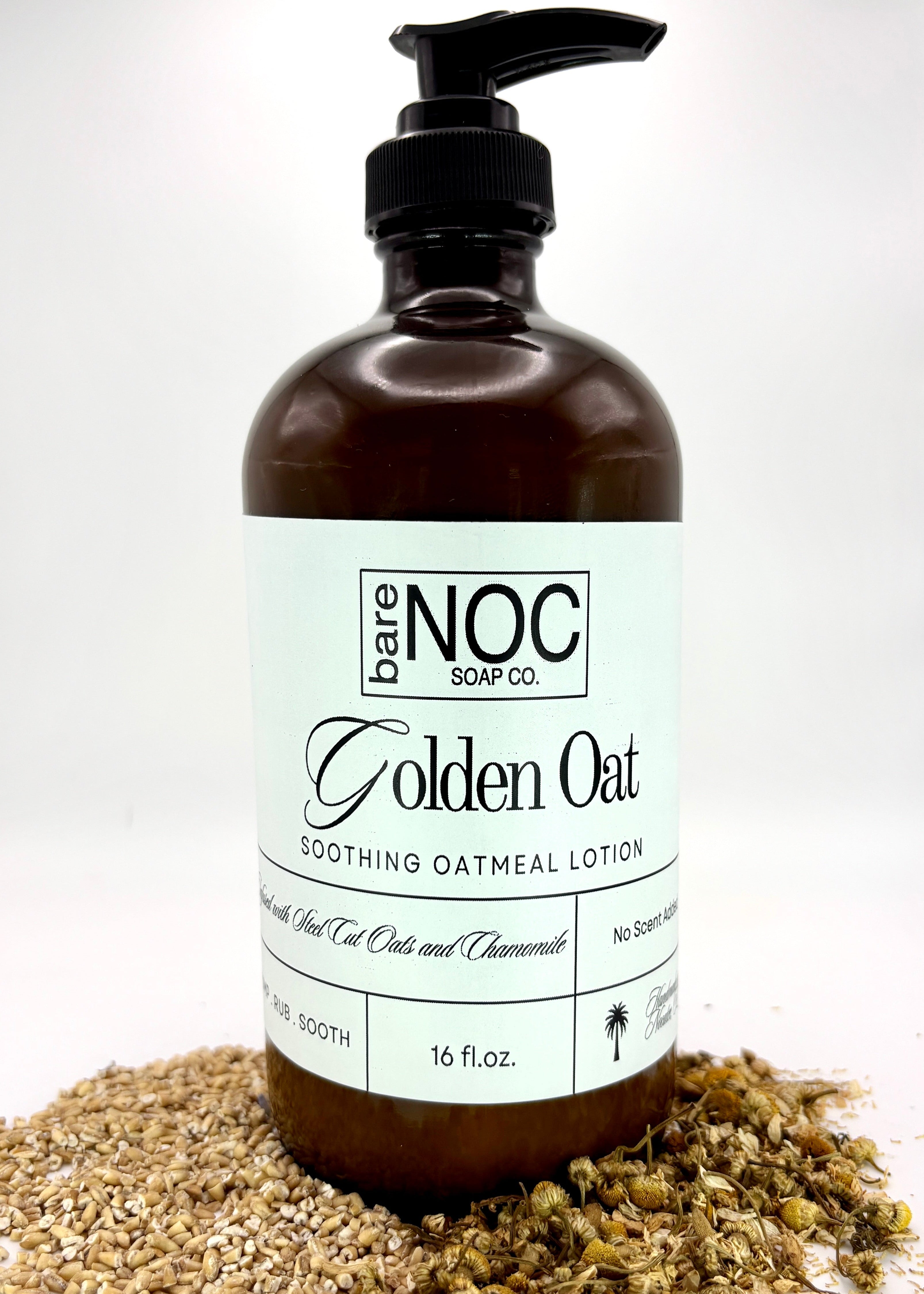 Golden Oat Natural Lotion – Soothing Hydration for Sensitive Skin - 16oz