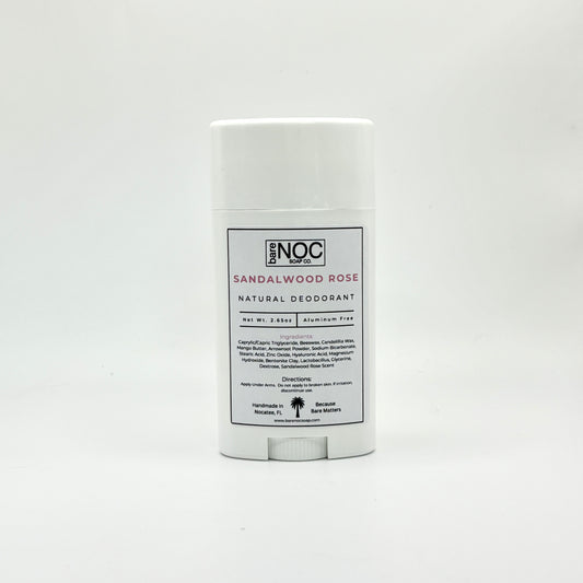 Sandalwood Rose Natural Deodorant – Elegant, Aluminum-Free, Long-Lasting